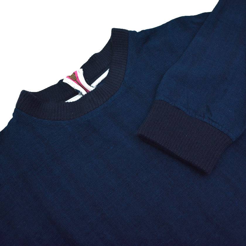 DARK INDIGO ISAN WOVEN SWEATSHIRT