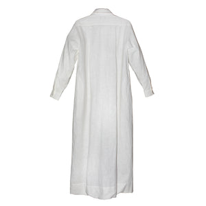 Pre-order : WHITE CECILIA REVERSIBLE LINEN TUNIC