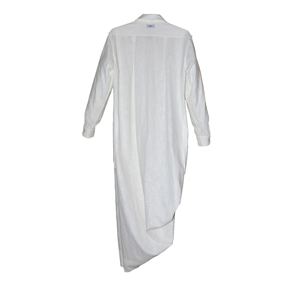 Pre-order : WHITE CECILIA REVERSIBLE LINEN TUNIC