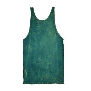 MOSS FREDDIE RIBBED BAMBOO TANK TOP GREEN COCONUT