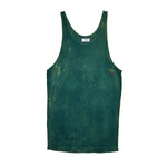 MOSS FREDDIE RIBBED BAMBOO TANK TOP GREEN COCONUT