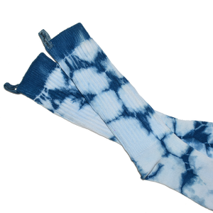 NATURAL HAND TIE-DYE MONA SLOUCH SOCKS (PACK OF 3)