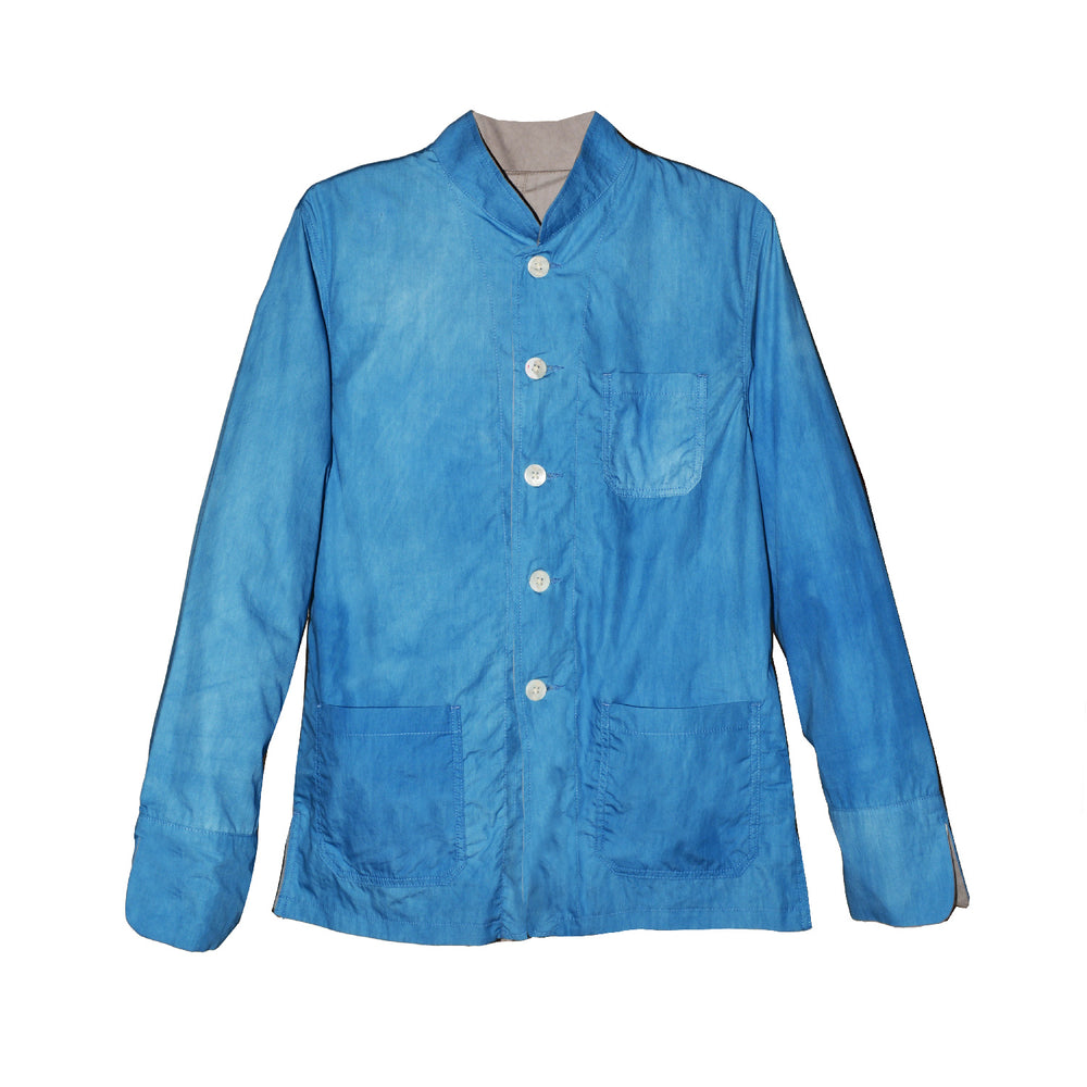 SKY INDIGO AND SLATE PUN REVERSIBLE JACKET