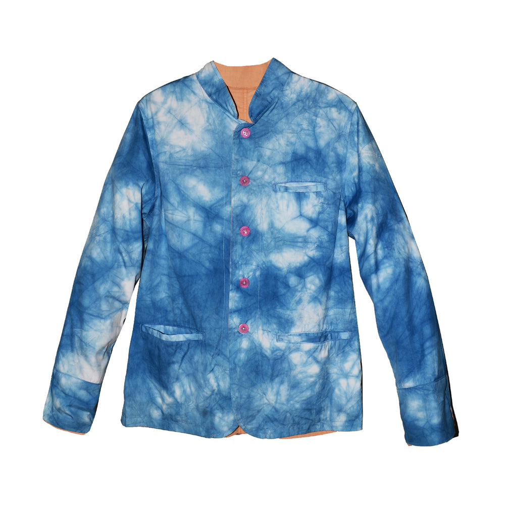 DUNE AND INDIGO TIE-DYE PUN REVERSIBLE JACKET