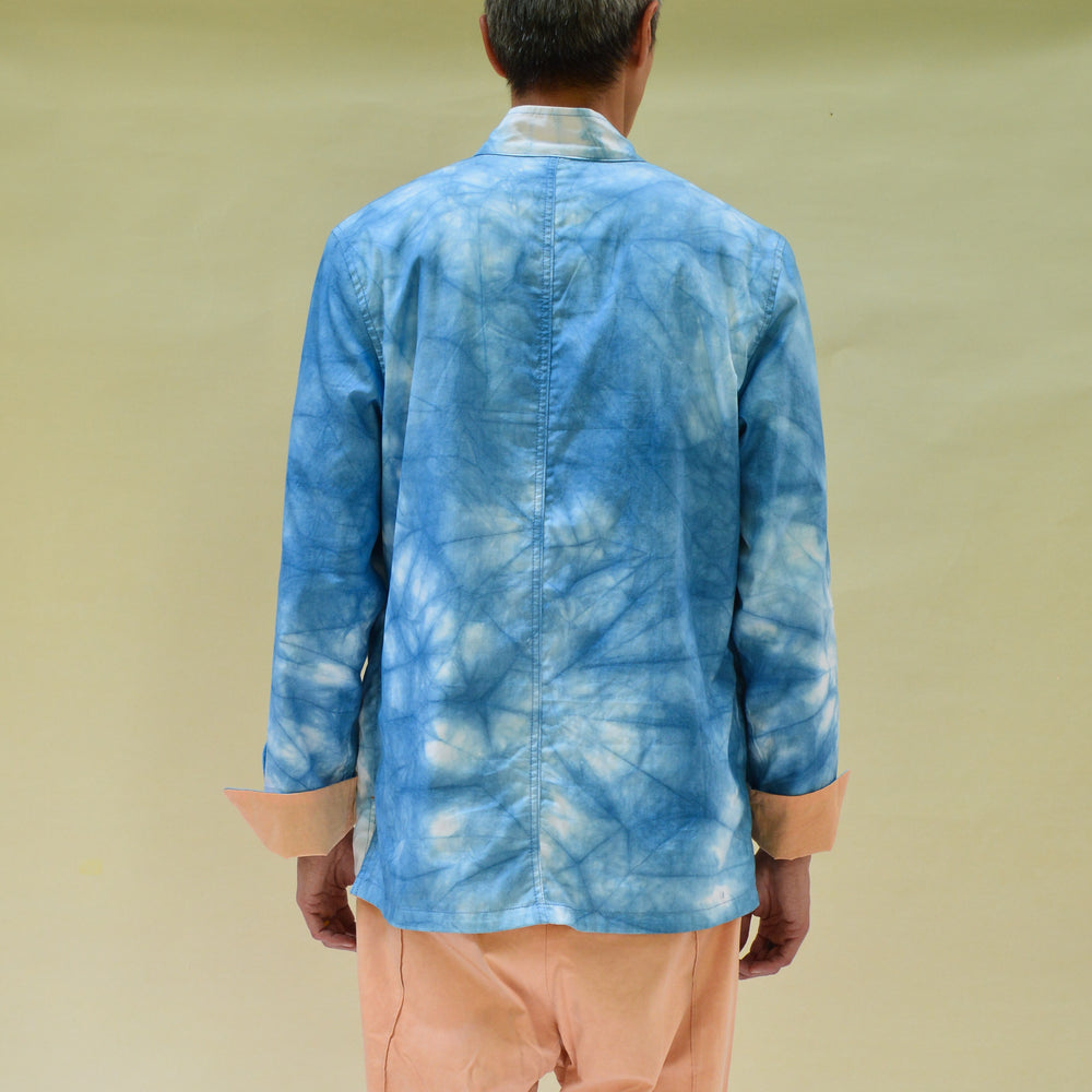 DUNE AND INDIGO TIE-DYE PUN REVERSIBLE JACKET