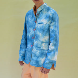 DUNE AND INDIGO TIE-DYE PUN REVERSIBLE JACKET