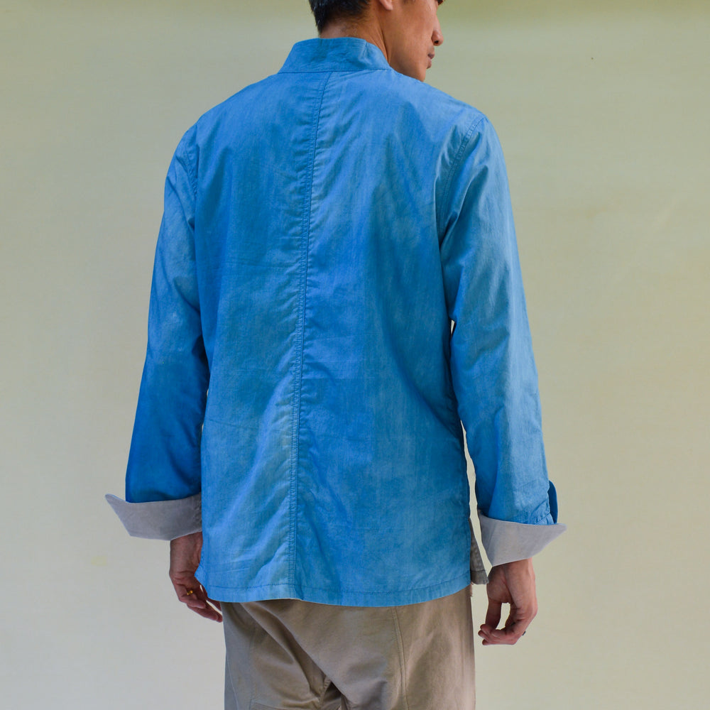 SKY INDIGO AND SLATE PUN REVERSIBLE JACKET