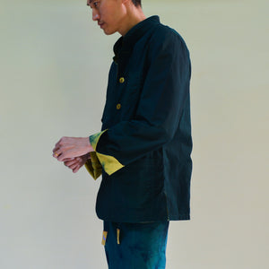 MOSS AND MANGO MOSS TIE-DYE PUN REVERSIBLE JACKET