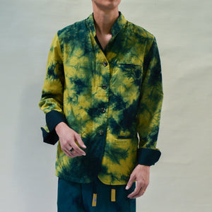 MOSS AND MANGO MOSS TIE-DYE PUN REVERSIBLE JACKET