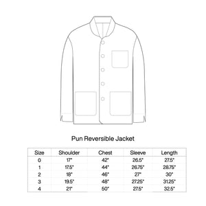 MOSS AND MANGO MOSS TIE-DYE PUN REVERSIBLE JACKET